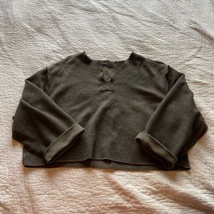 Urban Outfitters Jax Inside Out Notch Neck Top